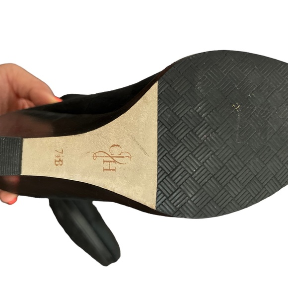 Cole Han Black wedges with leather suede upper - Picture 4 of 4